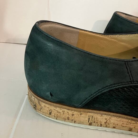 Paul Green Mens Dark Green Platform Derby Size 7 Lace Up Shoes main image 6
